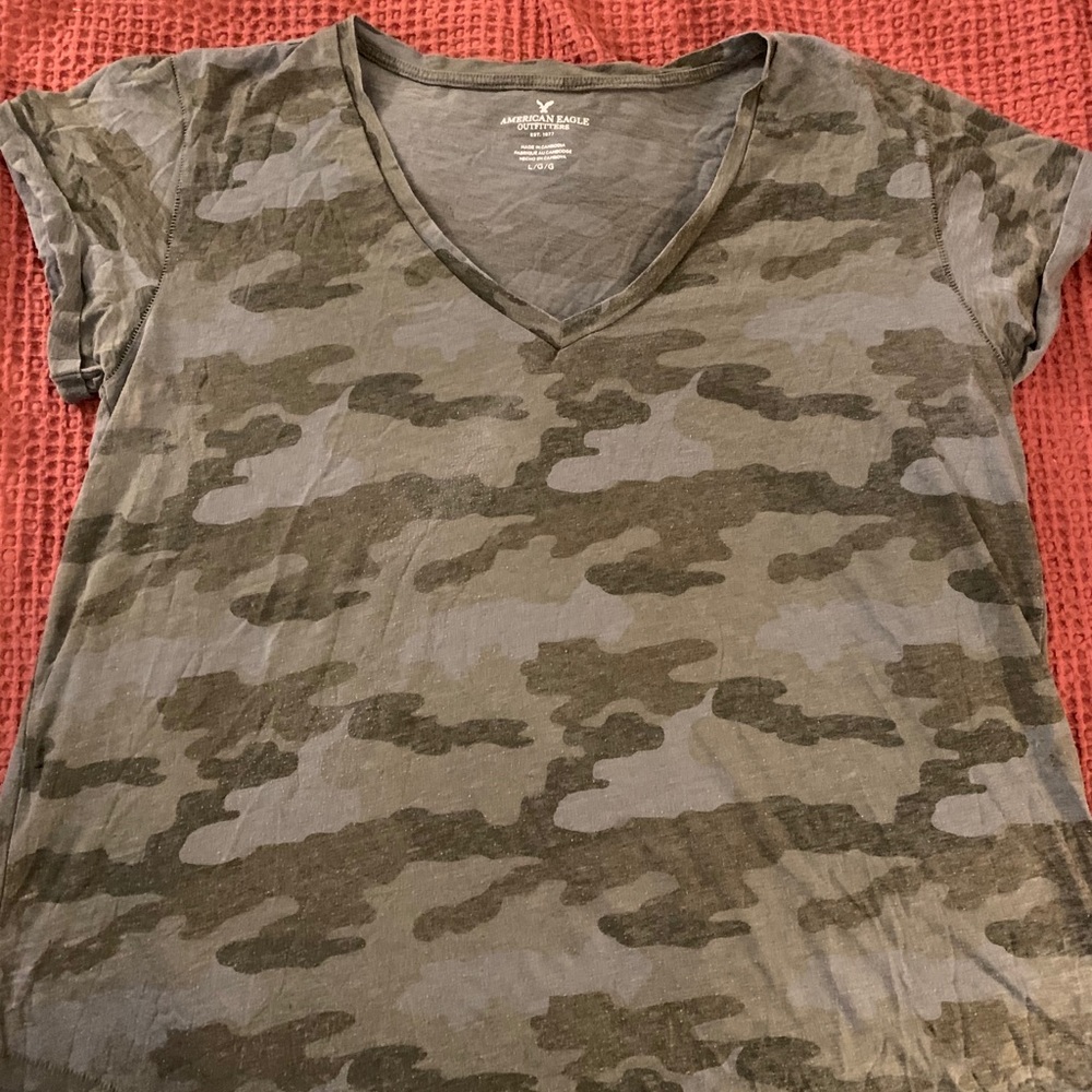 American Eagle Camo Top